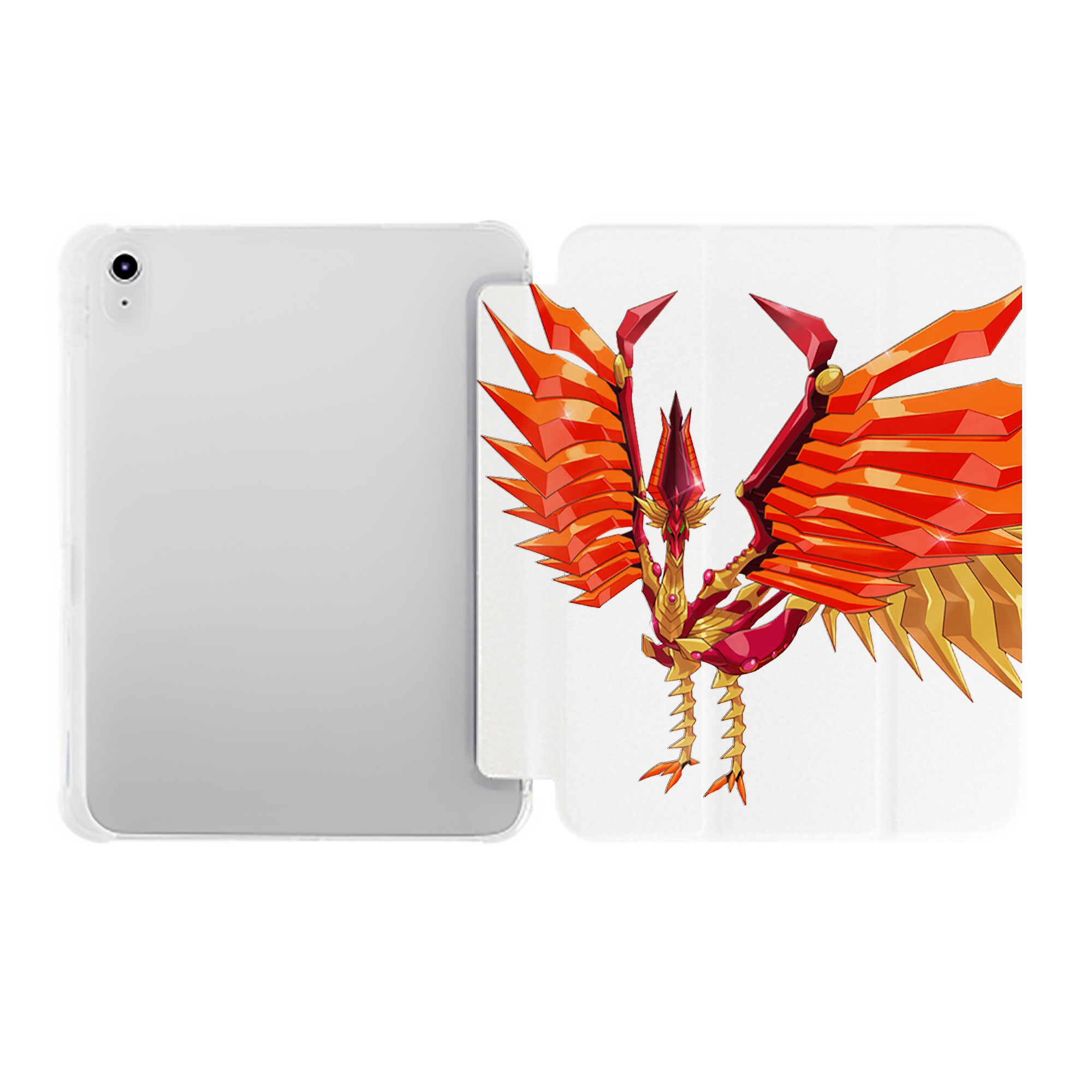 （画像用） 遊☆戯☆王 Yu-Gi-Oh! IPad ケース ペン収納付き 三つ折りスタンド PUレザー×シリコン 対応機種9.5/10.5/10.9インチ